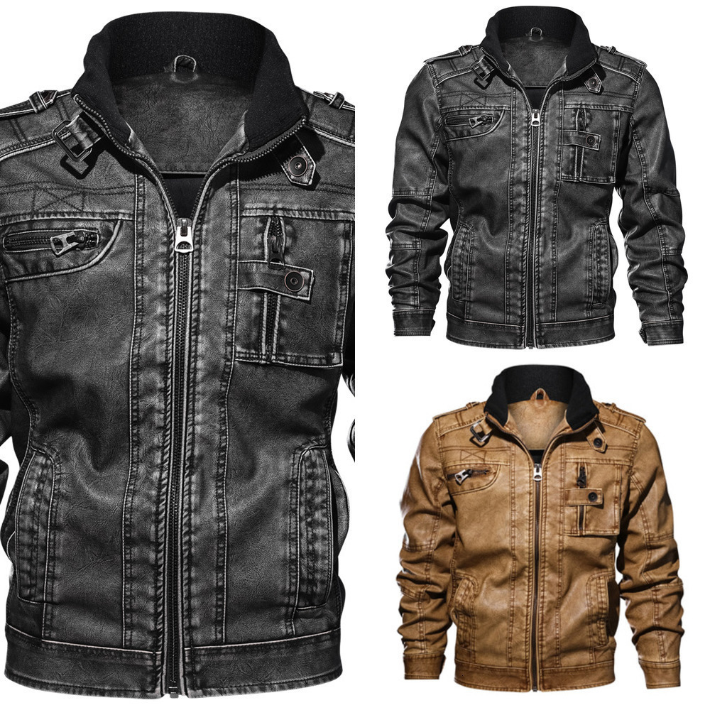 faux Mens Jackets High Quality Classic Motorcycle Male Leather Plus Jacket men 2019 spring Drop shipping, Dark grey
faux Mens Jackets High Quality Classic Motorcycle Male Leather Plus Jacket men 2019 spring Drop shipping, Dark grey