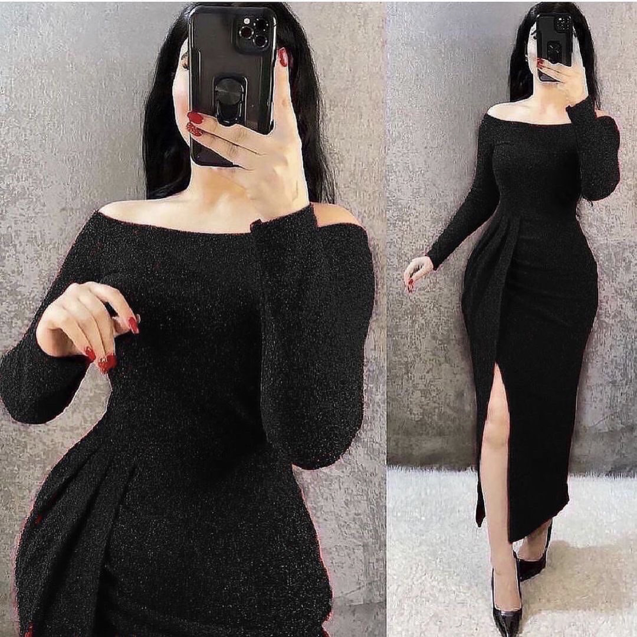 Burgundy Evening Dresses Dubai Arabic Bling Bling Gold Sequins Prom Gowns Long Sleeves Mermaid Party Dress