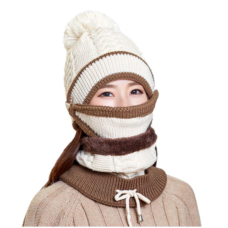 2020 Hat Winter Women's Mask Hat For Girls Scarf Thick Warm Fleece Inside Knitted Scarf Set 3pcs Winter Riding Fashion Hats
2020 Hat Winter Women's Mask Hat For Girls Scarf Thick Warm Fleece Inside Knitted Scarf Set 3pcs Winter Riding Fashion Hats