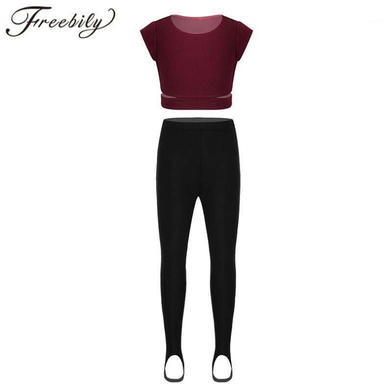 Set of Two Kids Girls Cap Sleeves Yoga Sets Gymnastic Workout Crop Top and Stirrup Pantyhose Stockings Leggings Pants Dancewear1, Black
Set of Two Kids Girls Cap Sleeves Yoga Sets Gymnastic Workout Crop Top and Stirrup Pantyhose Stockings Leggings Pants Dancewear1, Black