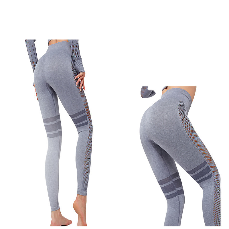 Gym Set Sports Suit Yoga Set Tracksuit Crop Top 2 Piece Set Women Leggings Gym Clothing Front Seamless gymwear Women's Tracksuit T200606