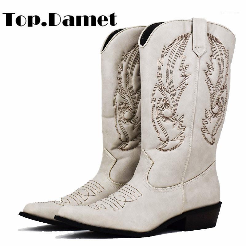 Top.Damet Western Boots Women Autumn Winter Slip On Solid Color Boots Pointy Toe Cowboy Cowgirl Motorcycle for Female1, Nude
Top.Damet Western Boots Women Autumn Winter Slip On Solid Color Boots Pointy Toe Cowboy Cowgirl Motorcycle for Female1, Nude