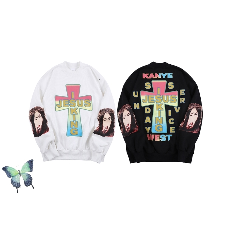 2021 New Is King Pullover Men Women High Quality Sweatshirt Kanye West Streetwear Jesus Cross Sweatshirts Zc0l, Black
2021 New Is King Pullover Men Women High Quality Sweatshirt Kanye West Streetwear Jesus Cross Sweatshirts Zc0l, Black