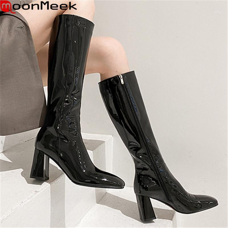 MoonMeek 2021 Plus Size 33-43 Knee High Boots Thick Heels Square Toe Autumn Winter Women Boots Top Quality Ladies Shoes1, Black 
MoonMeek 2021 Plus Size 33-43 Knee High Boots Thick Heels Square Toe Autumn Winter Women Boots Top Quality Ladies Shoes1, Black