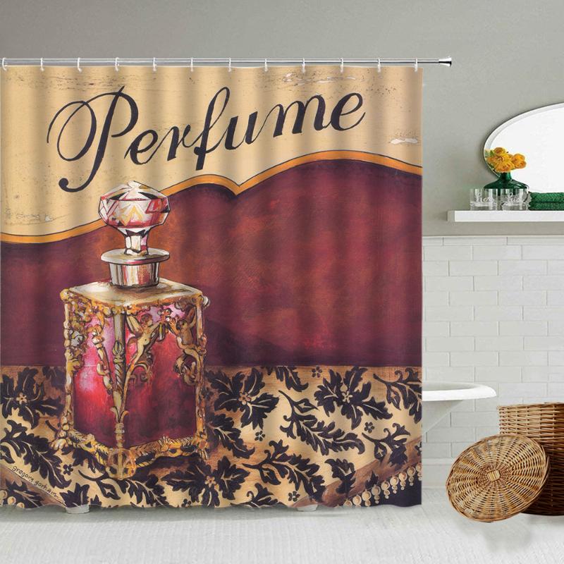 Retro Nostalgic Red Perfume Shower Curtain European And American Pattern Design Girl Bathroom Waterproof Screen Home Decoration
Retro Nostalgic Red Perfume Shower Curtain European And American Pattern Design Girl Bathroom Waterproof Screen Home Decoration