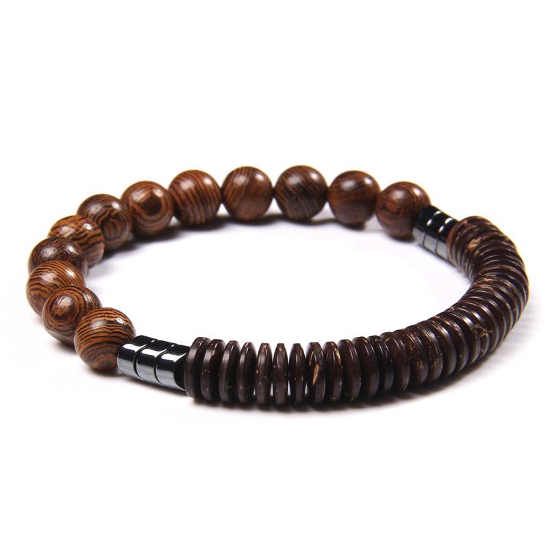 Men Bracelet Wooden Beads Round Spacer Wood Beads Charm Bracelet Naural Hematite Stone Energy Jewelry Women Homme Gifts
Men Bracelet Wooden Beads Round Spacer Wood Beads Charm Bracelet Naural Hematite Stone Energy Jewelry Women Homme Gifts