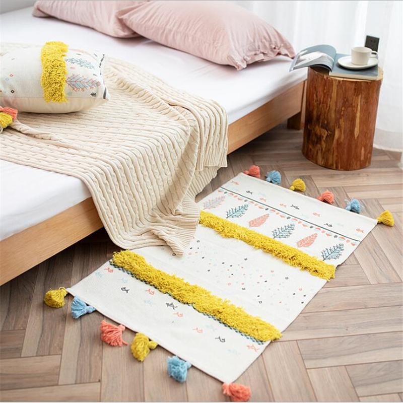 Soft Nordic Style Cotton Carpets For Living Room Bedroom Kid Room Rugs Home Carpet Floor Door Mat Decorate House Table Area Rug
Soft Nordic Style Cotton Carpets For Living Room Bedroom Kid Room Rugs Home Carpet Floor Door Mat Decorate House Table Area Rug