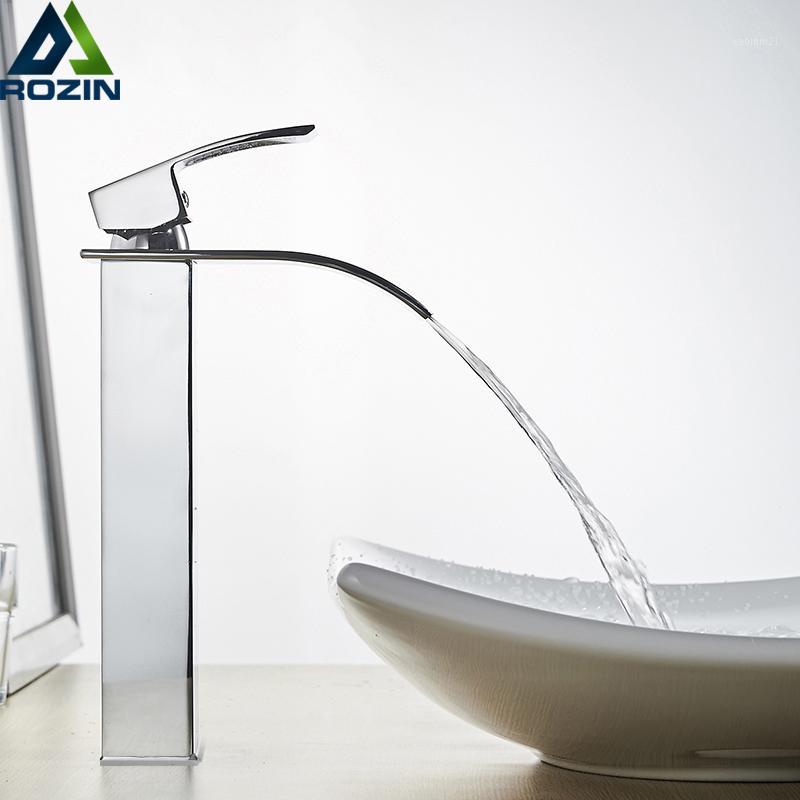 Rozin Waterfall Bathroom Sink Faucet Deck Mount Hot Cold Water Basin Mixer Taps Polished Chrome Lavatory Sink Tap1
Rozin Waterfall Bathroom Sink Faucet Deck Mount Hot Cold Water Basin Mixer Taps Polished Chrome Lavatory Sink Tap1