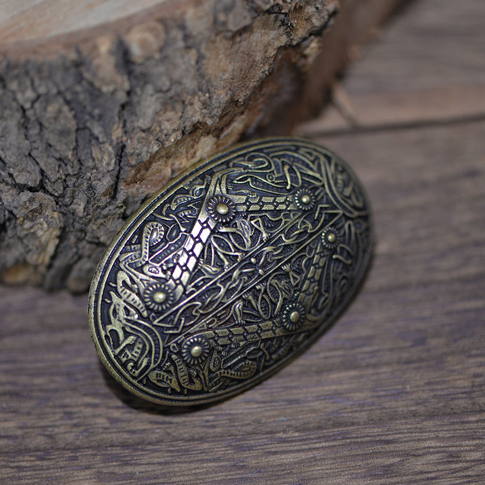 LANGHONG 10pcs Norse Viking Brooch Amulet fibula Brooches Sweden Scandinavian Viking brosch jewelry Talisman 201009