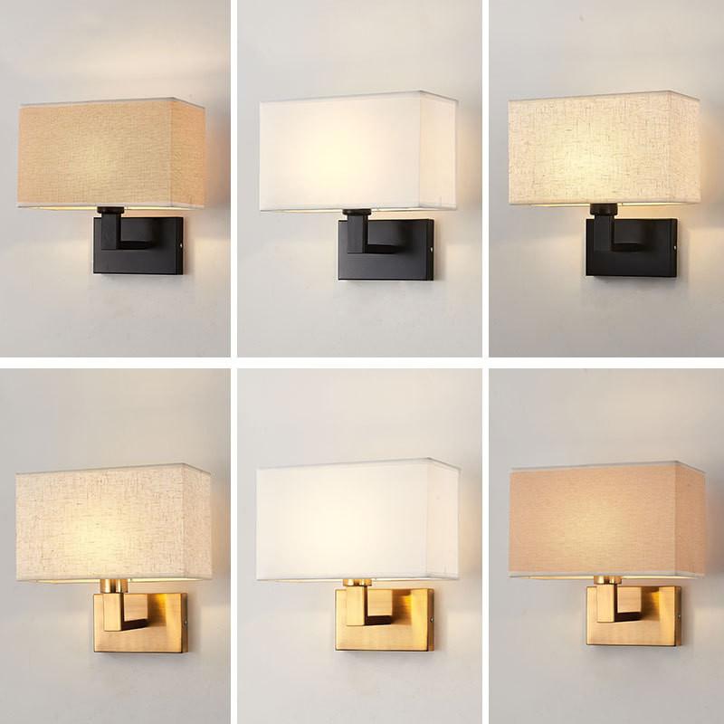 Modern Minimalism Fabric Led Wall Lamp Black / Gold Metal E27 Led Wall Scones Indoor Lighting Fixtures
Modern Minimalism Fabric Led Wall Lamp Black / Gold Metal E27 Led Wall Scones Indoor Lighting Fixtures
