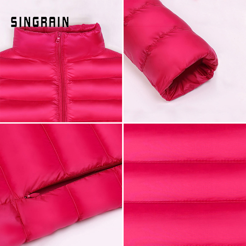 Down jacket women hooded ultra thin 90% Ultra Light duck down coat Female winter large sizes Solid Portable warm jackets woman T200107