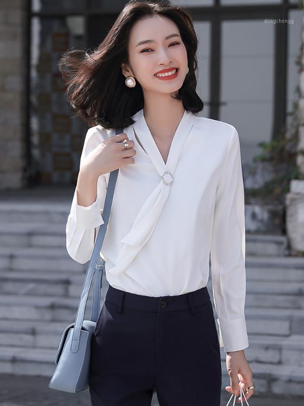 New women tie collar shirt blouse elegant solid full sleeve girl' office ladies work wear plus size 4XL white green tops1, Green blouse 
New women tie collar shirt blouse elegant solid full sleeve girl' office ladies work wear plus size 4XL white green tops1, Green blouse