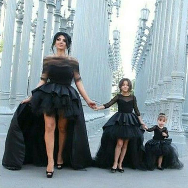 Luxury Custom Bridal A Line Wedding Gown Long Sleeves Gown Mother Daughter Matching Clothes Family Look Girl and Mom Clothing, Black
Luxury Custom Bridal A Line Wedding Gown Long Sleeves Gown Mother Daughter Matching Clothes Family Look Girl and Mom Clothing, Black