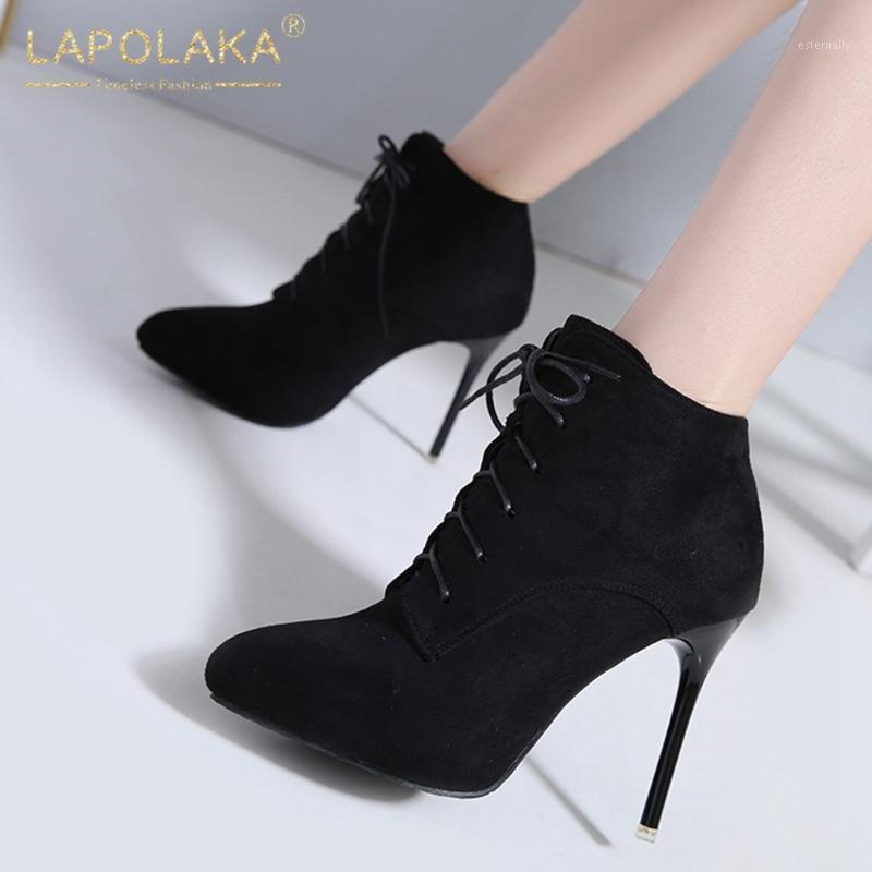 Lapolaka 2020 New Design Lace Up Ankle Boots Woman Shoes Sexy Thin High Heels Zip Up Party Fetish Shoes Ladies Boots Female1, Black
Lapolaka 2020 New Design Lace Up Ankle Boots Woman Shoes Sexy Thin High Heels Zip Up Party Fetish Shoes Ladies Boots Female1, Black