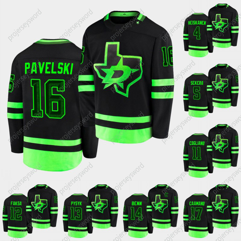 Dallas Stars 2020-21 Third Joe Pavelski Black Jersey Jamie Oleksiak John Klingberg Miro Heiskanen Mark Pysyk Jamie Benn Jason Dickinson, 24 roope hintz
Dallas Stars 2020-21 Third Joe Pavelski Black Jersey Jamie Oleksiak John Klingberg Miro Heiskanen Mark Pysyk Jamie Benn Jason Dickinson, 24 roope hintz