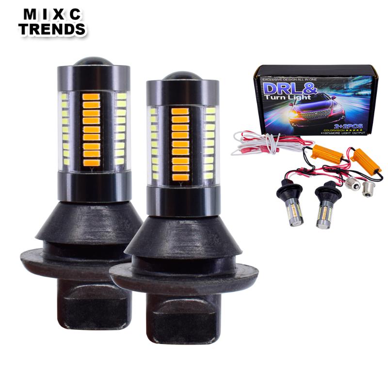 1Set Dual Color Switchback LED DRL Turn Signal Light 12V 1156 BA15S BAU15S T20 7440 LED Bulb with Load Resister Car Running Lamp, As pic
1Set Dual Color Switchback LED DRL Turn Signal Light 12V 1156 BA15S BAU15S T20 7440 LED Bulb with Load Resister Car Running Lamp, As pic