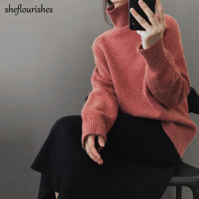 2021 Woman sweaters vintage long sleeve pullover knitted solid sweater turtleneck women pullover korean irregular sweater warm, Blue
2021 Woman sweaters vintage long sleeve pullover knitted solid sweater turtleneck women pullover korean irregular sweater warm, Blue