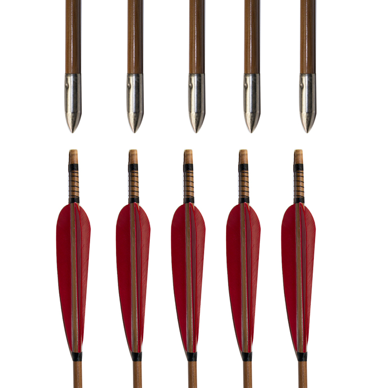 Red turkey feather Bamboo Arrows 31" Length with White Turkey Feathers for Hunting Shooting Bow Archery
Red turkey feather Bamboo Arrows 31" Length with White Turkey Feathers for Hunting Shooting Bow Archery