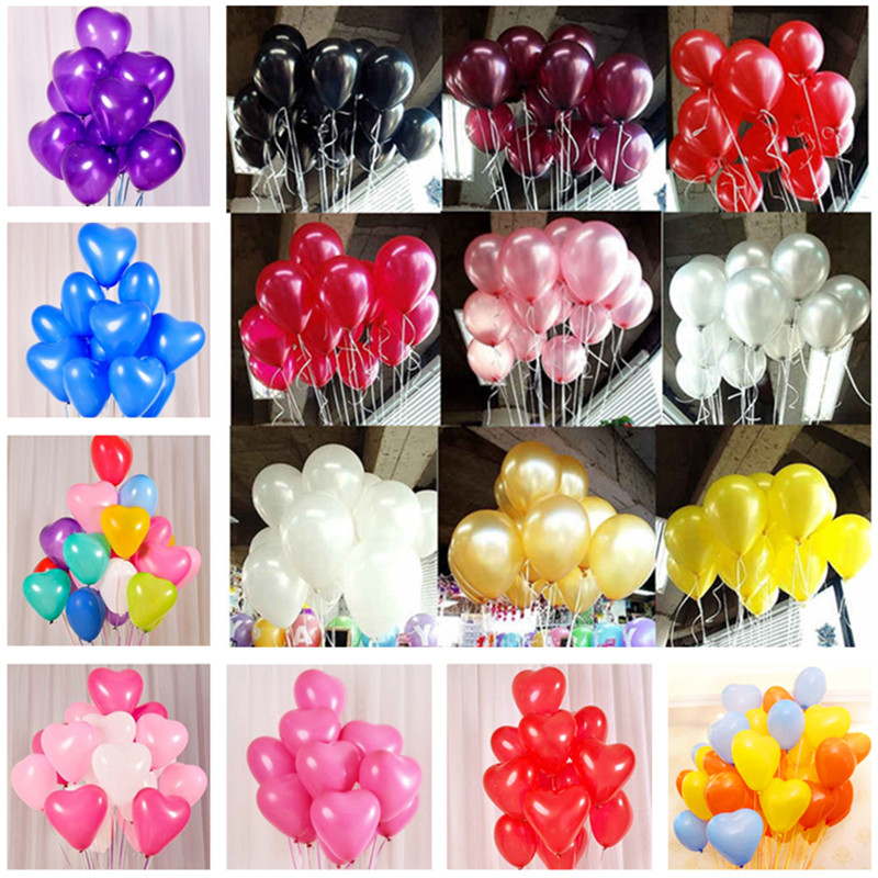 Premium Quality 10-Inch Latex Balloons for Celebrations - Multiple Color Varieties Including Gold, Red, Pink, and Blue, Bulk Set of 500