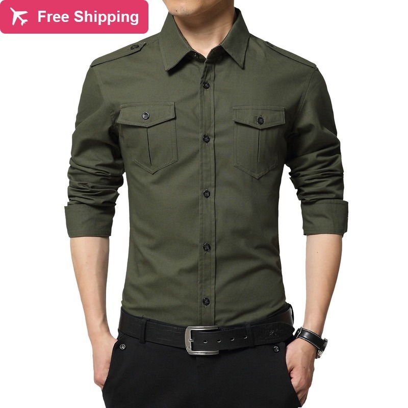 2021 New Men's Shirts Long Sleeves, Dress in Shirt Single Men, Breasted Streetwear Multi-pocket Shirts. 4yu3, Khaki.
2021 New Men's Shirts Long Sleeves, Dress in Shirt Single Men, Breasted Streetwear Multi-pocket Shirts. 4yu3, Khaki.
