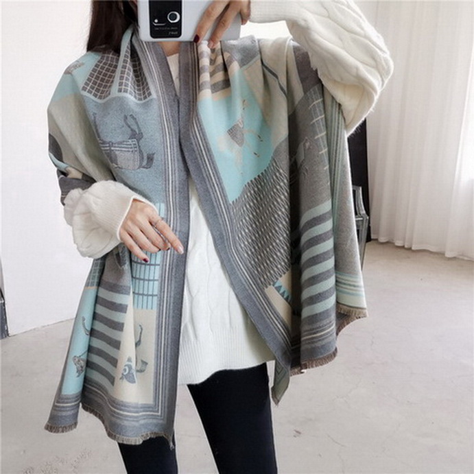 winter cashmere scarf high-end soft thick cashmere scarf fashion men's and women's scarf, Blue;gray
winter cashmere scarf high-end soft thick cashmere scarf fashion men's and women's scarf, Blue;gray