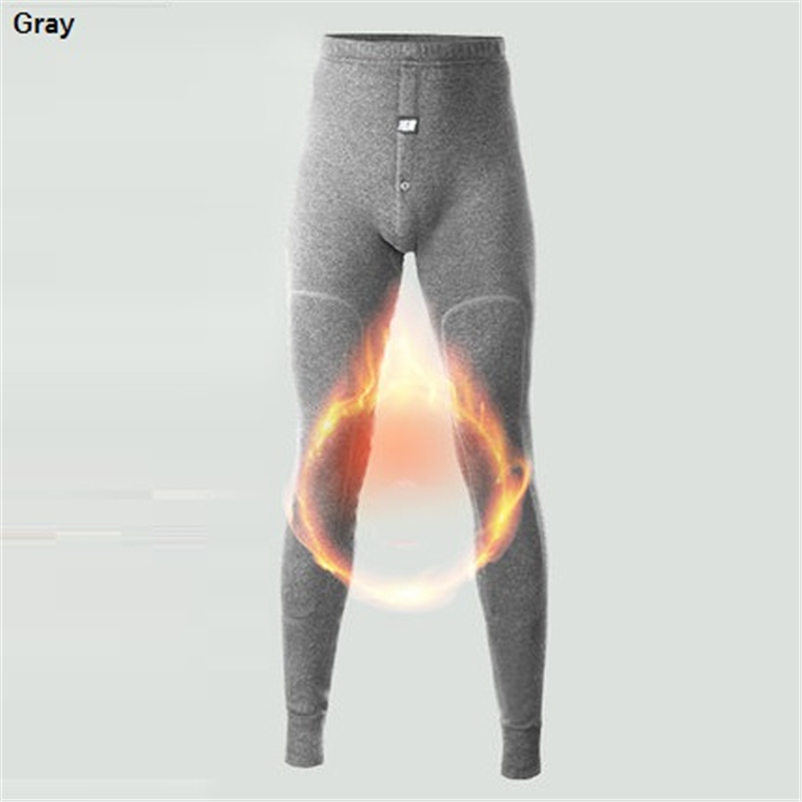 New thermal underwear pants thick wear in very cold Winter underpants for Russian Canada and European men Protect the knee 201023