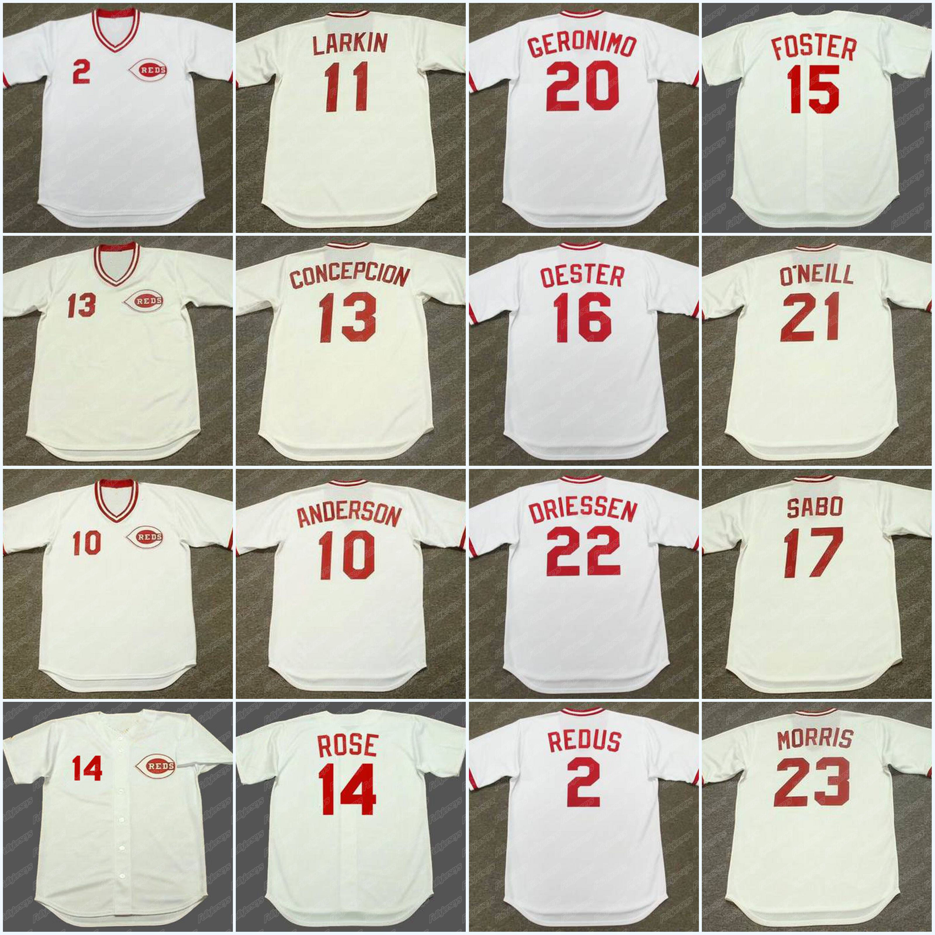Cincinnati 2 GARY REDUS SPARKY ANDERSON BARRY LARKIN PETE ROSE PAUL O'NEILL LEE MAY JOSE RIJO BERNIE CARBO CHRIS SABO Jersey, 21 paul o'neill 1990 1
Cincinnati 2 GARY REDUS SPARKY ANDERSON BARRY LARKIN PETE ROSE PAUL O'NEILL LEE MAY JOSE RIJO BERNIE CARBO CHRIS SABO Jersey, 21 paul o'neill 1990 1
