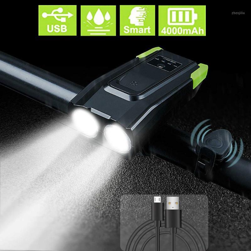 4000mAh Smart Induction Bicycle Light USB Rechargeable 800LM Bike Front Light with Horn 2T6 Bike Lamp Cycling1
4000mAh Smart Induction Bicycle Light USB Rechargeable 800LM Bike Front Light with Horn 2T6 Bike Lamp Cycling1