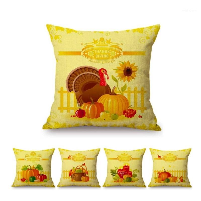 Yellow Autumn Thanksgiving Decorative Sofa Throw Pillow Case Pumpkin Turkey Cotton Linen Car Cushion Home Decor Cushion Cover1, Brown
Yellow Autumn Thanksgiving Decorative Sofa Throw Pillow Case Pumpkin Turkey Cotton Linen Car Cushion Home Decor Cushion Cover1, Brown