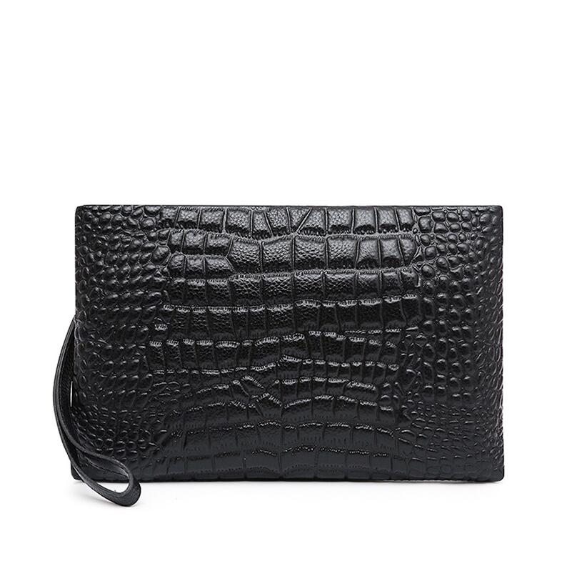 Wholesale factory mens wallets European leather envelope bags street trend black leather wrist bag horizontal large multi-card men storage wallet, Black6
Wholesale factory mens wallets European leather envelope bags street trend black leather wrist bag horizontal large multi-card men storage wallet, Black6