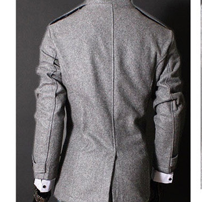 personality windbreaker double-breasted long coat men's fashion business Jacket 201128