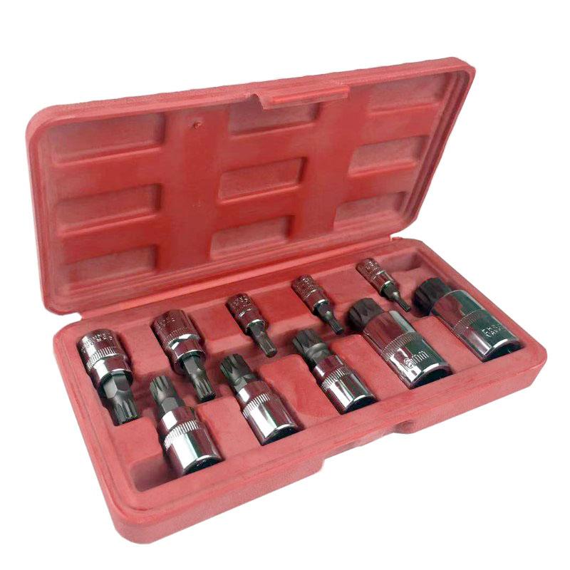 10Pcs 12 Point MM Triple Square Spline Bit Socket Set For Tamper-Proof Lug Nuts Cylinder Head Bolt allen head sleeve Wrench
10Pcs 12 Point MM Triple Square Spline Bit Socket Set For Tamper-Proof Lug Nuts Cylinder Head Bolt allen head sleeve Wrench