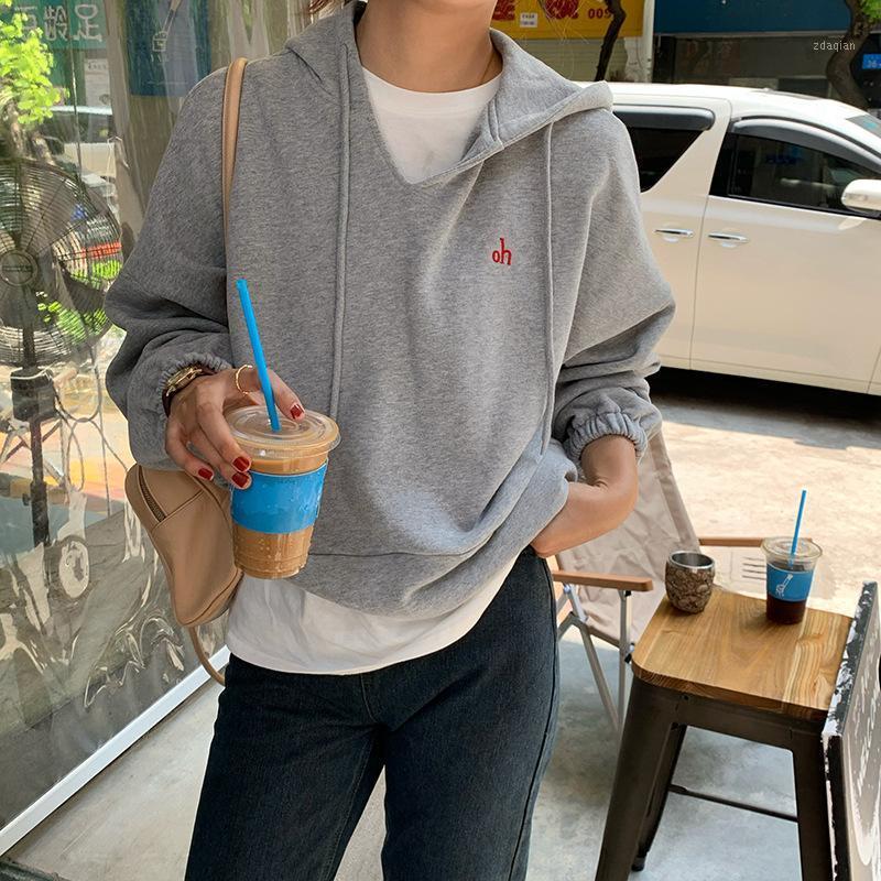 Letter Embroidery Hooded V-neck Short Fleece Sweater Women Splicing Fall Winter Korean Loose Printing Leisure Long Sleeves Top1, Red
Letter Embroidery Hooded V-neck Short Fleece Sweater Women Splicing Fall Winter Korean Loose Printing Leisure Long Sleeves Top1, Red