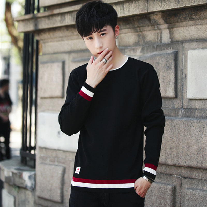 2020 New Men's Sweater New Korean Edition Plush Long Sleeve Knitted Shirt Youth Hundred-Set Sweater Round-collar, Black
2020 New Men's Sweater New Korean Edition Plush Long Sleeve Knitted Shirt Youth Hundred-Set Sweater Round-collar, Black