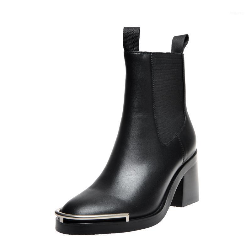 Salu 2020 Genuine leather ankle boots high heel for women round toe autumn winter boots fashion dress office shoes female1, Black
Salu 2020 Genuine leather ankle boots high heel for women round toe autumn winter boots fashion dress office shoes female1, Black