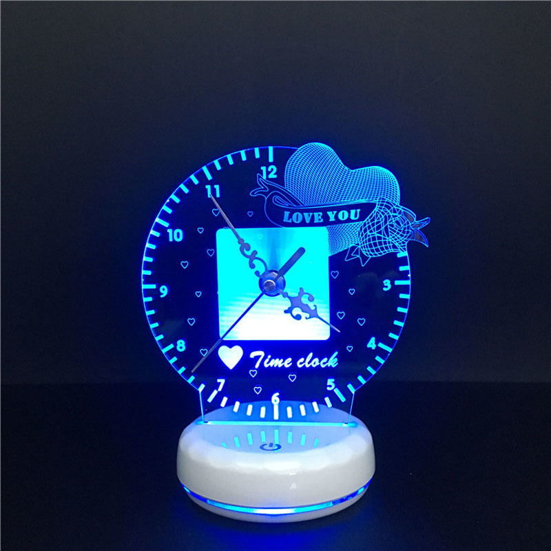 2021 New Novelty Time Clock 3d Table Lamp Multi Color Usb Touch Remote Control Led Night for Kids Bedroom i Love You Light Lukj
2021 New Novelty Time Clock 3d Table Lamp Multi Color Usb Touch Remote Control Led Night for Kids Bedroom i Love You Light Lukj
