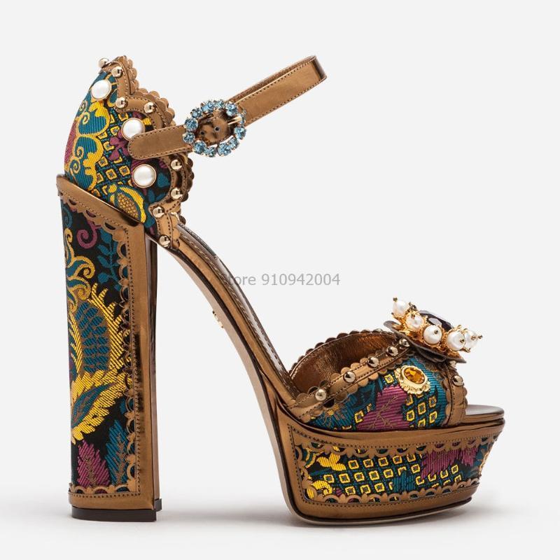 NEW Gemstone Platform Chunky Sandals Super High Heel Flower Decor Luxury Party Shoes Women Formal Bridal Wedding Sandals1, Style
NEW Gemstone Platform Chunky Sandals Super High Heel Flower Decor Luxury Party Shoes Women Formal Bridal Wedding Sandals1, Style