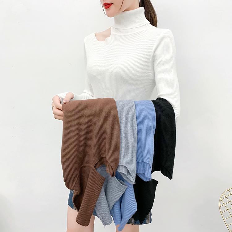 New autumn and winter 2020, Korean half high collar knitted sweater, open shoulder hollow out, women's trend of solid color top, Brown
New autumn and winter 2020, Korean half high collar knitted sweater, open shoulder hollow out, women's trend of solid color top, Brown
