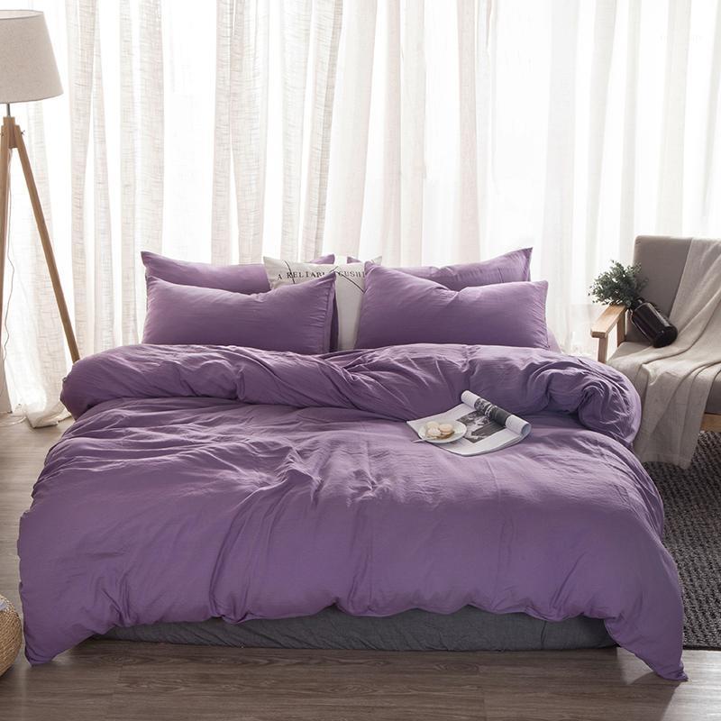 3/4piece Washing cotton purple bedding sets Simple plain duvet cover sets Plain and simple comforter cover queen king1, Style11
3/4piece Washing cotton purple bedding sets Simple plain duvet cover sets Plain and simple comforter cover queen king1, Style11