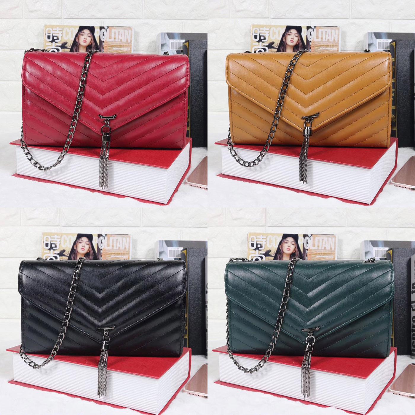 luxurys designers bags 2020 Brand Shoulder Bags Women Leather Chain bag Handbag Crossbody Bags Lady Luxurys Designers Purse Messenger Bag, 11
luxurys designers bags 2020 Brand Shoulder Bags Women Leather Chain bag Handbag Crossbody Bags Lady Luxurys Designers Purse Messenger Bag, 11