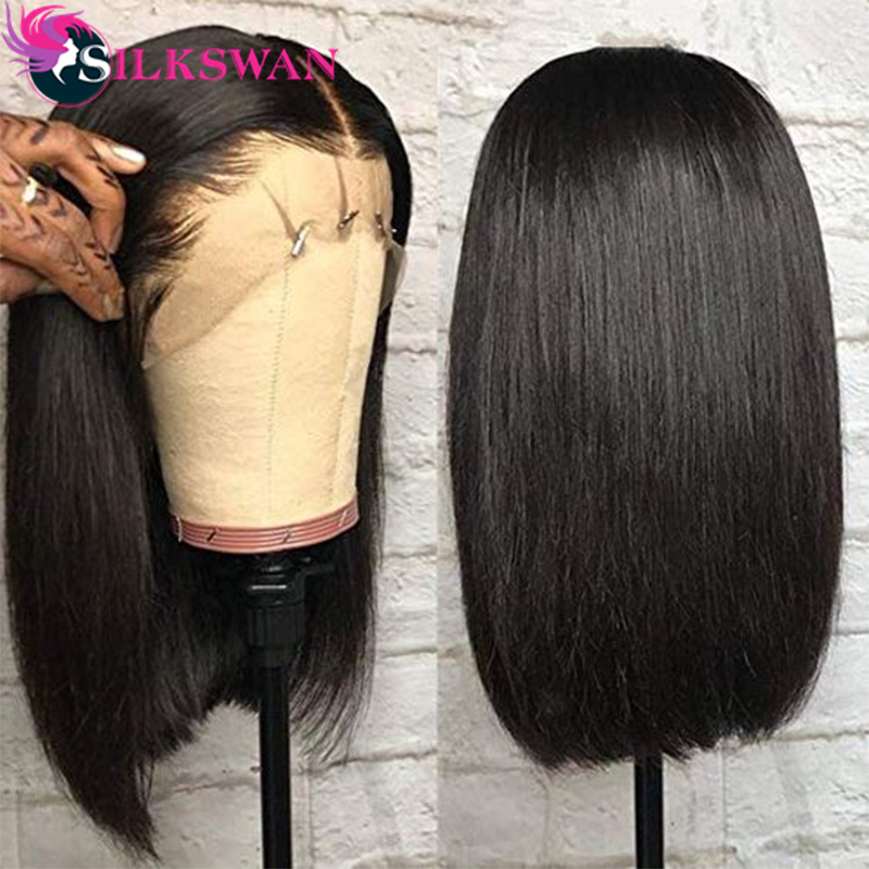 Silkswan Straight Bob Wigs 13x4 Lace Front Wigs Brazilian Human Hair Bob Cut Remy Hair Pre Plucked With Baby, As pic
Silkswan Straight Bob Wigs 13x4 Lace Front Wigs Brazilian Human Hair Bob Cut Remy Hair Pre Plucked With Baby, As pic