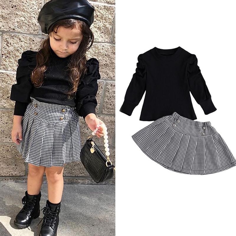 FOCUSNORM 1-7Y Fashion Infant Baby Girls Clothes Sets 2pcs Ruffles Long Sleeve Knit Solid Sweater Tops Plaid A-Line Skirts, As pic
FOCUSNORM 1-7Y Fashion Infant Baby Girls Clothes Sets 2pcs Ruffles Long Sleeve Knit Solid Sweater Tops Plaid A-Line Skirts, As pic