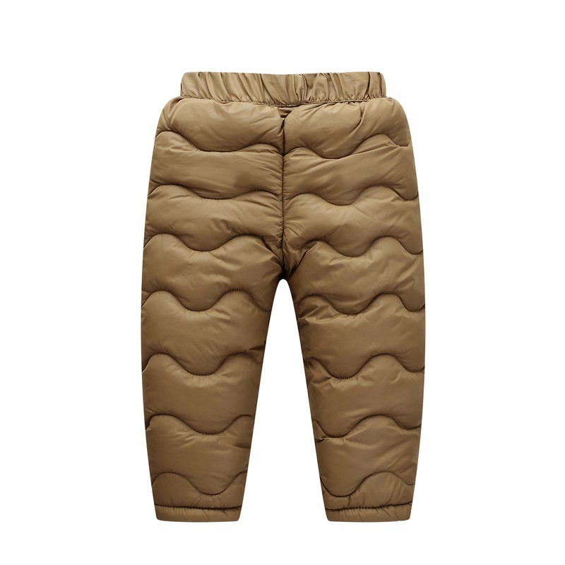 COOTELILI Children Girl Boy Winter Fleece Pants Cotton Padded Thick Warm Trousers Fashion Velvet Waterproof Ski Pants For Kids 210306