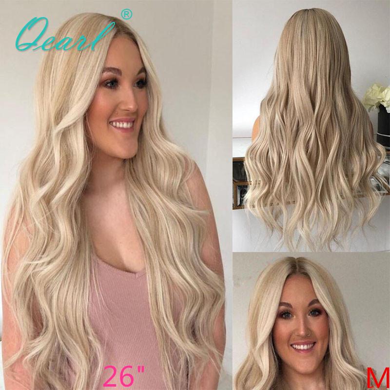 Ombre Platinum Blonde Highlights Human Hair 13x6 Lace Front Wig Deep Middle Part Brazilian Wavy Remy Hair Wig 150% 180% Qearl
Ombre Platinum Blonde Highlights Human Hair 13x6 Lace Front Wig Deep Middle Part Brazilian Wavy Remy Hair Wig 150% 180% Qearl