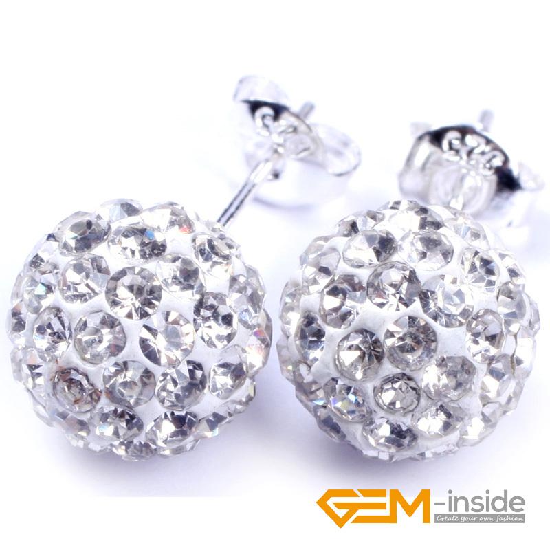 Earring: white Pave Shining Crystal Disco Ball Beads Silver Plated Stud Earrings Classical Jewelry For party Wearing Hot Item
Earring: white Pave Shining Crystal Disco Ball Beads Silver Plated Stud Earrings Classical Jewelry For party Wearing Hot Item