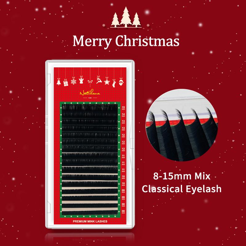 Christmas Gifts 16Rows CD Curl Natural Mink 8-15 Mix Eyelash Extension Premium Fake Eyelashes Individual False Lashes Extension
Christmas Gifts 16Rows CD Curl Natural Mink 8-15 Mix Eyelash Extension Premium Fake Eyelashes Individual False Lashes Extension