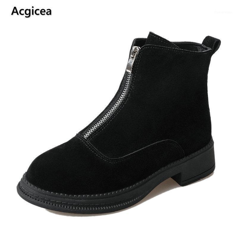 Size 35-40 2020 New Fashion Women Ankle Boots Autumn Sewing Black Zipper Shoes Woman Low Heels Europe Style Ladies Solid Boot1
Size 35-40 2020 New Fashion Women Ankle Boots Autumn Sewing Black Zipper Shoes Woman Low Heels Europe Style Ladies Solid Boot1