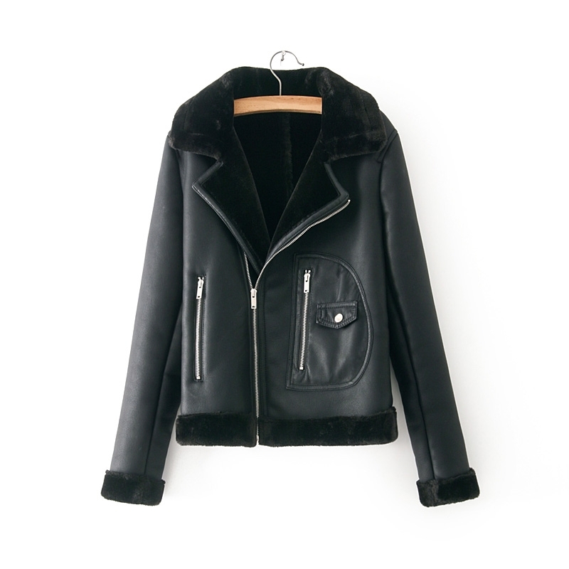 2021 New Fashions Black Leather Plutonium-veneer Autumn and Winter Lady Jackets with Nice Female Zipper Suit Chic Joint Girls QQLP
2021 New Fashions Black Leather Plutonium-veneer Autumn and Winter Lady Jackets with Nice Female Zipper Suit Chic Joint Girls QQLP