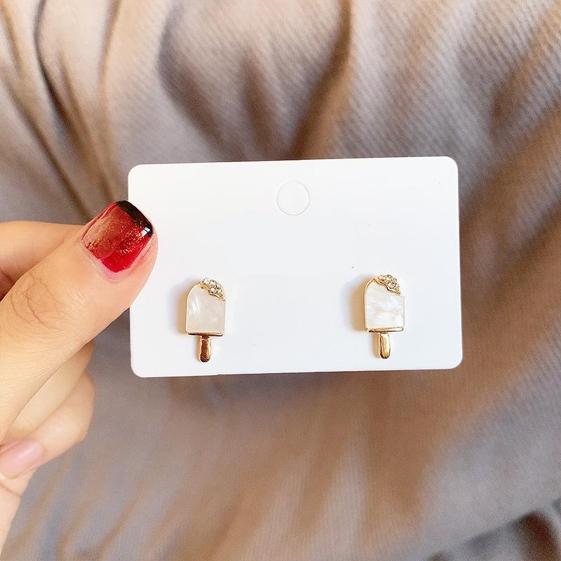 Cute Funny Summer Cream Girl Stud Earrings for Women Unique Crystal Kid Fashion Christmas Jewelry Pendientes Bijoux
Cute Funny Summer Cream Girl Stud Earrings for Women Unique Crystal Kid Fashion Christmas Jewelry Pendientes Bijoux
