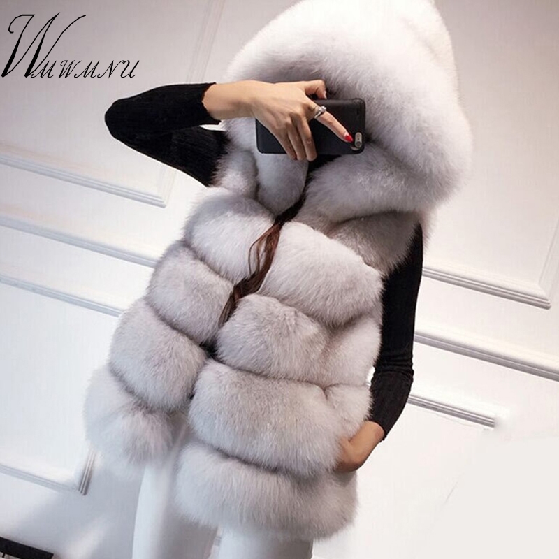 Spring New Hoodies Fake Fur Vest Women Fashion Warm Slim Sleeveless Waistcoat Fur Gilet Big Size 4xl Faux Fox Fur Overcoat 201111, Silver fox fur
Spring New Hoodies Fake Fur Vest Women Fashion Warm Slim Sleeveless Waistcoat Fur Gilet Big Size 4xl Faux Fox Fur Overcoat 201111, Silver fox fur